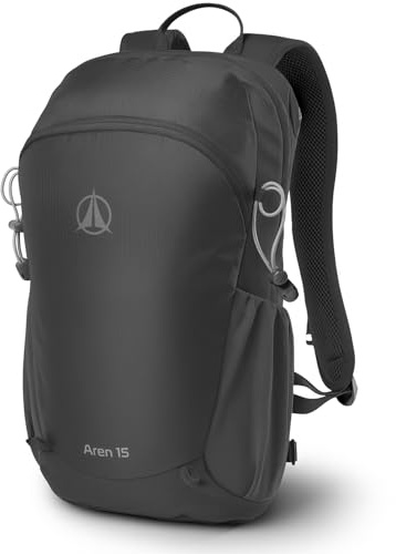 Terra Peak® Premium Wanderrucksack 15L (AREN) Damen Herren Erwachsene klein leicht grau - Trekking-Rucksack wasserdicht - Daypack Rucksack & Tagesrucksack mit Rückenbelüftung & Hüftgurt zum Wandern