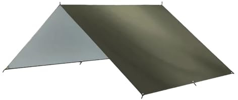 Compatible avec Les bâches de Camping imperméables, tentes, auvents touristiques, abris Jardin, parasols Plage et solaires extérieurs(Olive Green,3x4m)
