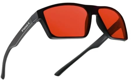 Horus X • Occhiali Luce Blu Uomo Donna | Occhiali Anti Luce Blu | Anti Affaticamento Emicrania Oculare | Occhiali Gaming V3