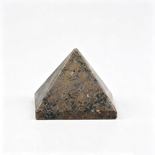 Naturlig kristallpyramid – 5 cm läkande ädelstensstaty | Handskuren polerad obelisk för skrivbord, hemmakontor, vardagsrumsinredning | Reiki- och Feng Shui-energisten