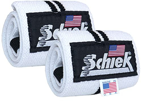 Schiek Handgelenksbandagen 12 inch lang (1 Paar, Weiss) (30cm)
