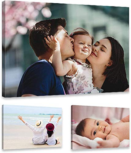 Feeby - Leinwand Bilder - Leinwand Personalisiert Foto - Leinwandbilder 50x40 - Foto Geschenk, Druck auf Canvas, Wand Deko, Wanddekoration für Zuhause - Wohnzimmer & Schlafzimmer