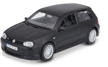 Maisto VW Golf R32: Modellauto im Maßstab 1:24, Türen beweglich, 20 cm, matt schwarz (531290M)