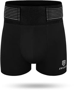 SWORTS Herren CORE Kompressionsunterhose mit Rückenstütze (LWS) ProSkin Rückenbandage-Technologie für Alltag & Sport