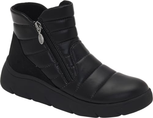 Scholl, Comodissimi Stivaletti Invernali con Plantare Removibile Memory Cushion, Nero (38 EU)