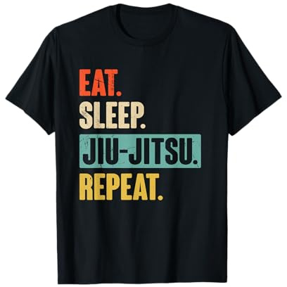Eat Sleep Jiu-Jitsu Repeat Jiu-jitsu Martial Art Lovers Gift T-Shirt