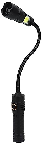HOHXFYP Luz de Trabajo LED, Linterna de Cuello de Cisne de 1000 LM Luz Trabajo LED con Base Magn¨¦Tica, Manguera Ajustable Luz LED Flexible, Lente con Zoom, Clasificaci¨®n IPX4, Tipo C