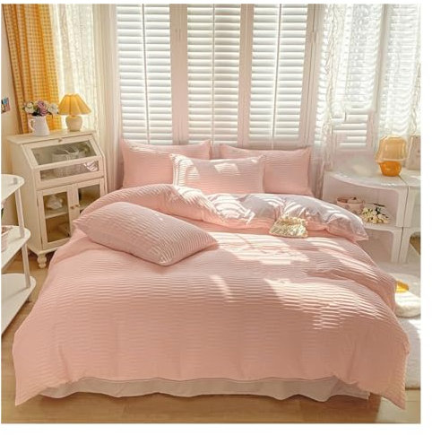 Juego de Cama Reversible, Funda nórdica Doble Suave con sábanas, Juego de Cama cómodo y Transpirable,Sabanas