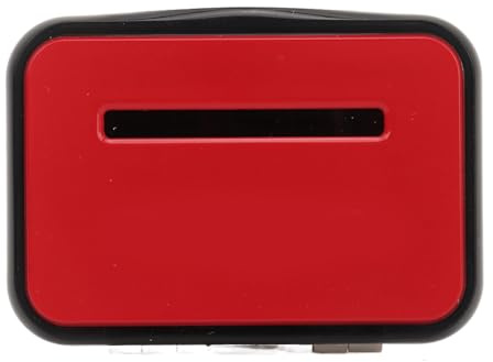 Podomètre Compteur de Pas 3D avec Clip Amovible, Tracker de Pas À Énergie Solaire Alimenté par Batterie avec Affichage Numérique, Compteur de Pas Simple pour Hommes et Femmes (Rouge)