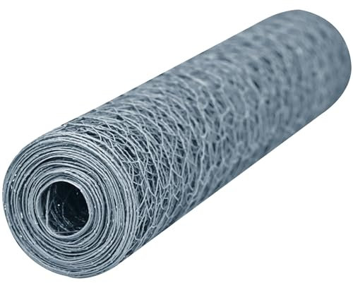 WERKA PRO Grillage galvanisé Mailles hexagonales de 25 mm 0,5 x 10m