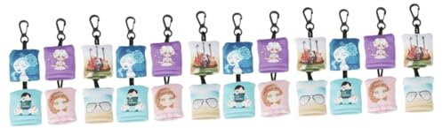 Didiseaon Lot De 4 Chiffons De Nettoyage Multi-usages Pour Téléphone Lunettes Écran Doux Lentille Porte-clés Pendentif Taille Compacte 6 Pièces X 4