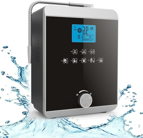 YANDDEA Máquina de Agua alcalina, máquina ionizadora de Agua, generador de Agua de hidrógeno, Produce pH 3-11 Sistem de Filtro de Agua de Agua ácida alcalina para el hogar