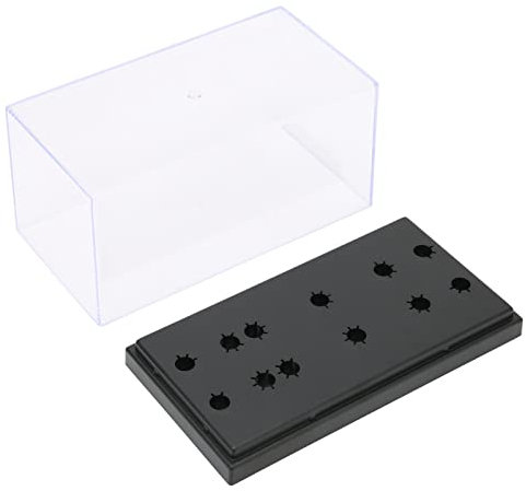 Phonograph Headshell Cartridge Keeper Aufbewahrungsbox mit transparentem Gehäuse und Gummifüßen, langlebige und stabile Aufbewahrungslösung für Plattenspielerköpfe