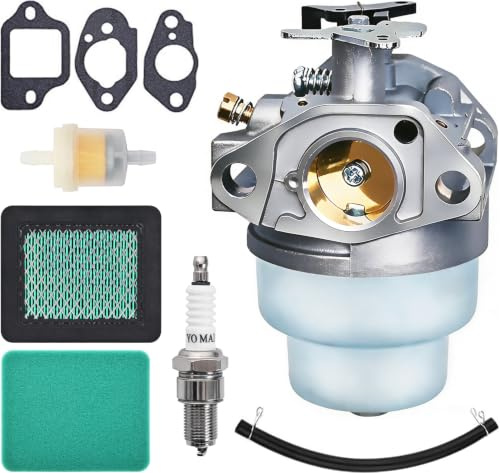 Vergaser für Honda GCV160-OHC GCV160 GC160 GCV135 GC135 Rasenmäher und Motor, JRISBO Ersatzteile Zubehör GCV 160 Vergaser Kit mit Dichtungen, Zündkerze, Luftfilter, Benzinfilter