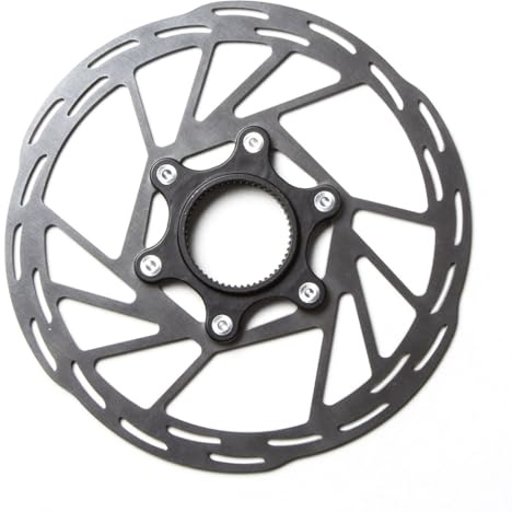 Clarks Cycle Systems A1 Black Centrelock Disc Brake Rotor, Silver/Black, 160mm