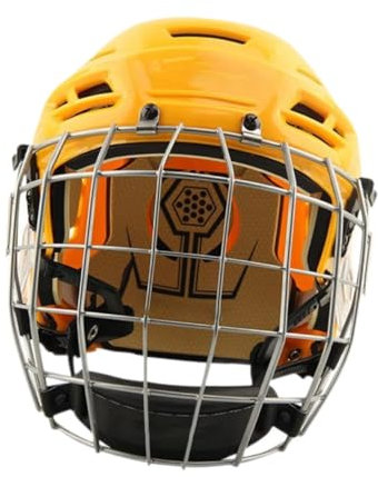 Fenteer Eishockey-Helm, EIS-Speed-Skate-Helm, Kopfbedeckung, Übungstraining, verstellbares, atmungsaktives Spiel mit Käfig, Sportausrüstung, S