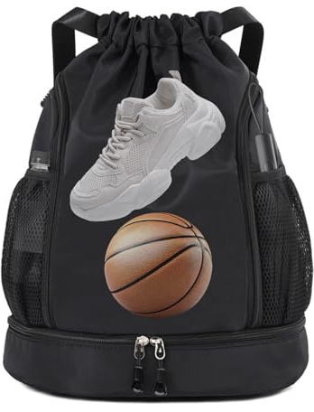 Druuzyl Bolsa de Deporte Cuerda, Mochila para Gimnasio, Saco Tela Cuerda, Bolsa para Natación y Fitness