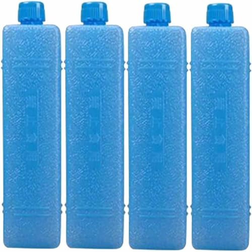 4PC Refrigerator Ice Crystal Box | Ice Packs Freezer Blocks | Reusable Air Conditioner Fan Ices Packs for Cool Box | Portable Ices Blocks Cube for Cool Bag, Picnics & Lunch Boxes