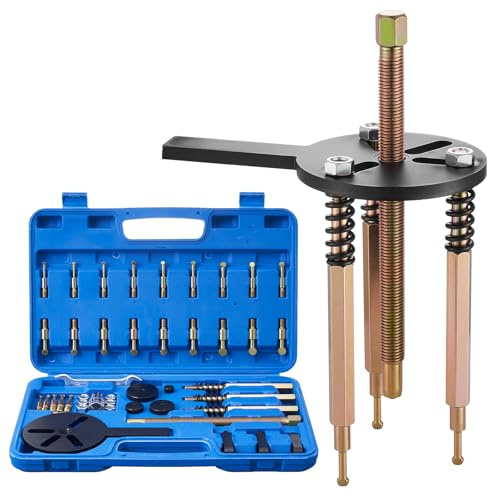 VEVOR Set Estrattori per Cuscinetti 36 Pezzi, Estrattore a Gancio 3 Ganasce per Cuscinetti, Strumento di Rimozione Multifunzionale con Custodia Portatile, Utensili per Estrazione per Autoveicoli