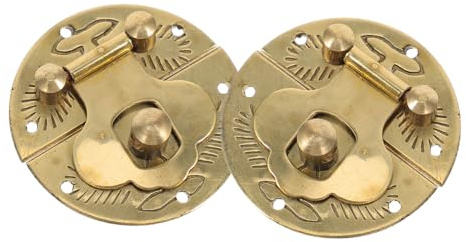 Warmhm 2pièces Loquet De Fermeture Pour Boîte à Bijoux Charnière Laiton Pour Boîte Fermoir De Quincaillerie Pour à Bijoux Loquet Pour Petit Fermoir De Verrouillage