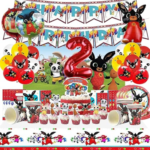 100 Pezzi Bunny Stoviglie per Feste di Compleanno