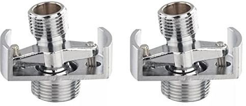 Owaefuqoir 2X Ajuste Del ángulo Del Tubo de Admisión Cabezal de Ducha de Cobre Pie Curvo en ángulo Tornillo Excéntrico Accesorio de Grifo de Esquina B