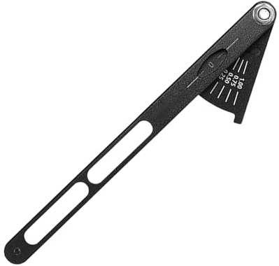 Chain Wear Indicator Tool, Bike Chain Measuring Tool, Aluminum Alloy Accurate Measurement Gauge Test Device for Mountain Road Bicycle Cycling Repair Maintenance
