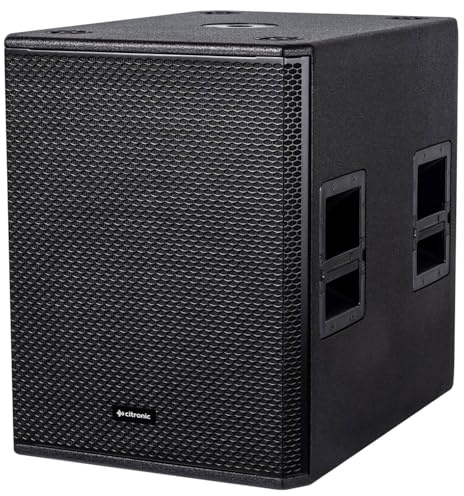 Citronic | CORVA 15-Inch Active Subwoofer | 2400W Max Powered DJ PA Bass Speaker with DSP, USB Control & 18mm Plywood Enclosure | Professional Sound for Stage, Home Cinema & Outdoor Events