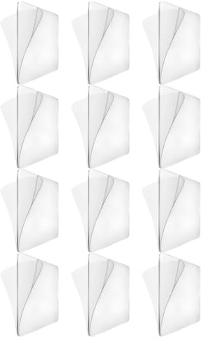 Kichvoe 12pcs Double-Sided Adhesive Tape 6cm Waterproof High-Performance Fixed Paste Nail-Free Mounting Tape for Home Office and Crafts