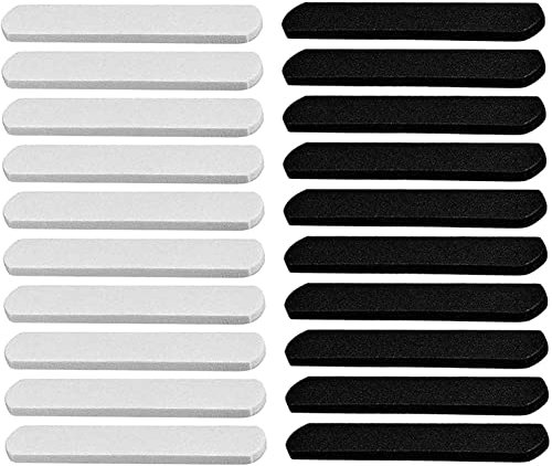 Reccisokz Lot de 20 pcs ducteurs de Chapeau en Feutre pour Chapeaux, Casquettes de Sudation Noir/Blanc