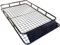 Large Black Steel Folding Roof Rack Basket Tray Luggage Cargo Carrier with Bars 1.6M