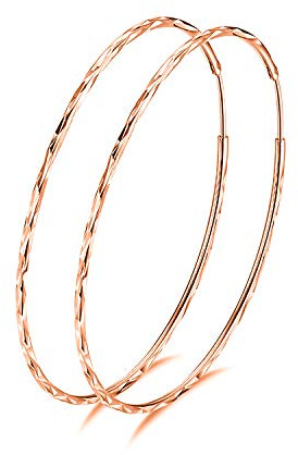 VONALA 925 Sterling Silber Kreis Endless Creolen Ohrringe für Frauen Damen
