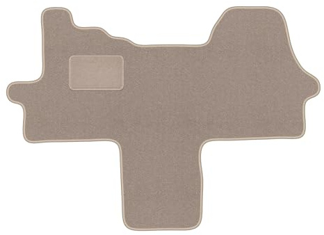 Beige velourmattor för bil, lämplig för: Fiat Ducato IV (2014 -) leveranssats velour bilmattor 1 st