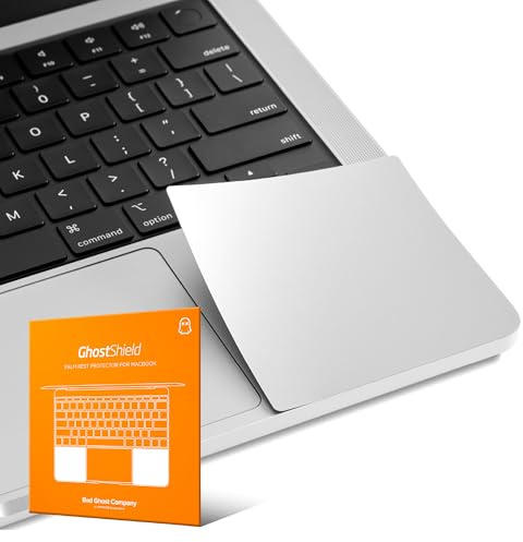 UPPERCASE GhostShield Premium-Handballenauflagen-Schutzhüllen-Set, schützt vor Kratzern und Abnutzung, kompatibel mit MacBook Pro 14 2024, 2023, 2021, M4/M3/M2/M1, Pro/Max (Silber)