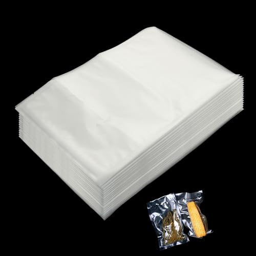 AKOLAFE 200PCS Vacuum Storage Food Bags 15x25cm Reusable Sealer Bags Vac Pack Bag Thick Embossed Vacuum Seal Bag Food Textured BPA Free for Food Storage, Sous Vide Cooking