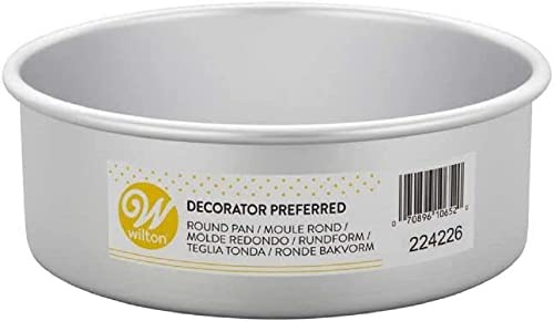Wilton Molde Redondo de Aluminio Decorator Preferred de 20,3 x 7,62 cm
