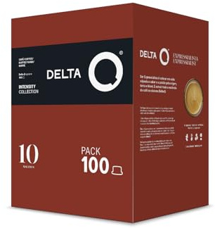 Delta Q | Qalidus 100 Cápsulas Café Intensidad 10 | Compatibles Delta Q, Espresso Intenso, Notas de Caramelo