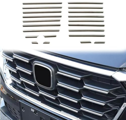 21 x Auto-Zubehör, Front-Mittelgrill-Einsätze, Abdeckung für Honda für CR-V, 2023 2024, Front-Mittelgitter-Dekoration, Zierleisten