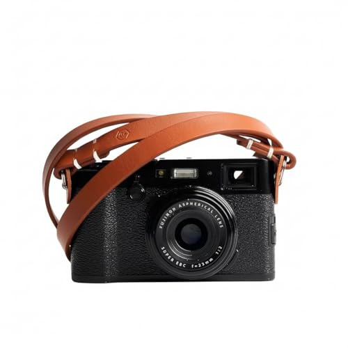 Evergreen Genuine Leather Minimalist Neck Shoulder Slim Camera Strap