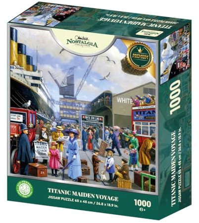 Kevin Walsh Nostalgia Collection: Titanic Maiden Voyage - 1000 Piece Jigsaw Puzzle