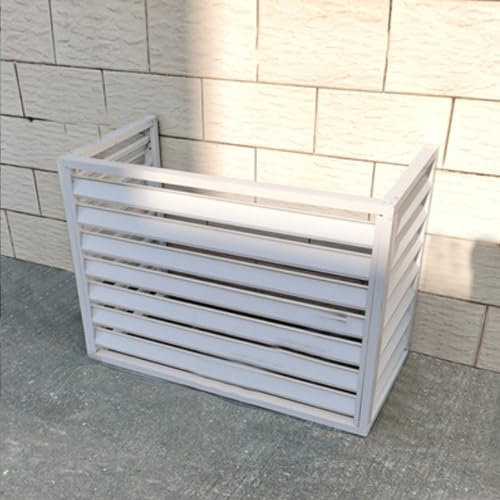 Cubierta de aire acondicionado mini split para unidad exterior, divisor de espacio con rejilla independiente, cubierta de aire acondicionado para exteriores, pantalla de privacidad decorativa, resiste
