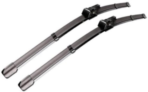 LHD Windscreen Window Silicon Wash Delete Cover Front Rear Wiper Blades Windshield Brush For Passat B6 3C 2006-2011 (Color : Front)