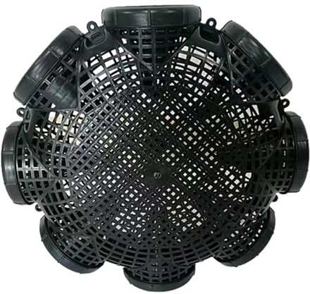 6 Löcher / 8 Löcher Fischreuse Köder Fisch Reuse Aalreuse PP Reusen für Fischfang, Köderfischreuse Fischen, Garnelen Käfig für Fisch Garnele Minnow Crayfish Crab (8 Löcher)