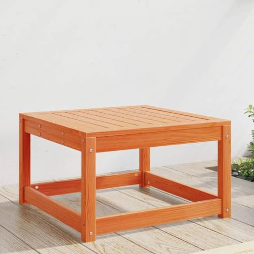 Tidyard Gartenhocker Sitzhocker Campinghocker Fußhocker für Balkon Terrasse Wachsbraun Massivholz Kiefer