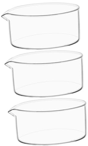 OUNONA Lot De 3 Coupelles De Cristallisation En Verre 500 Ml Pour Laboratoire Et Salle De Classe
