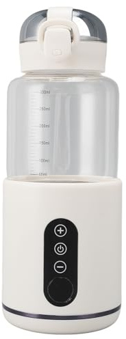 Chauffe-lait Portatif, Acier Inoxydable, Verre ABS, Chauffe-eau Portatif, Rechargeable par USB, pour Voyage
