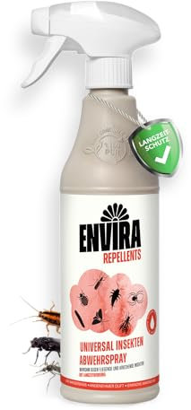 Envira Universal Insektenspray 500 ml - Spray mit Sofortwirkung gegen Trauermücken, Silberfische, Lebensmittelmotten & alle Arten von Ungeziefer - Mittel gegen Insekten