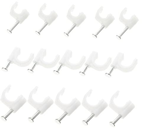 BELLIFFY Grapas Para Cables 3 Cajas De Clips De Cable De 6mm 7mm Y 8mm Telefónicos