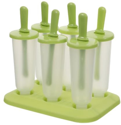 Alipis 6 Stück Am Stiel Schimmel Eismaschine Eisstangenform Am Stiel Form Selber Machen Am Stiel-schalen Für Gefrierschrank Eisbecher Eismacher Light Green Pp