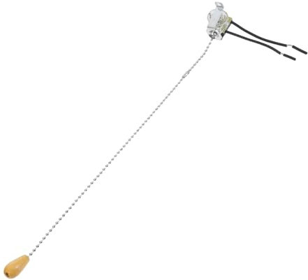 Alipis Luz De Interruptor De Cableado Tirar De La Lámpara De Cadena Tirador De Cordón Para Luz De Baño Interruptor De Cuerda Accesorio De Iluminación Para El Hogar El Plastico